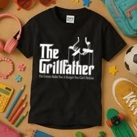 The Grillfather Burger You Can't Refuse Kids T-Shirt thumb 3