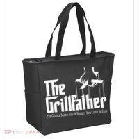 The Grillfather Burger You Can't Refuse Tote Bag thumb 2