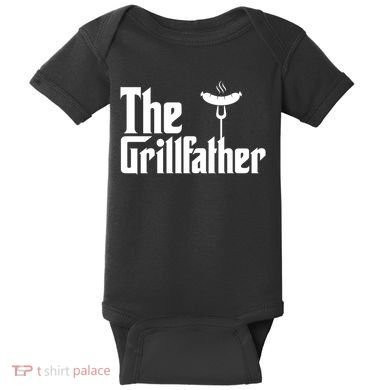 The Grillfather Father's Day Grill Baby Bodysuit