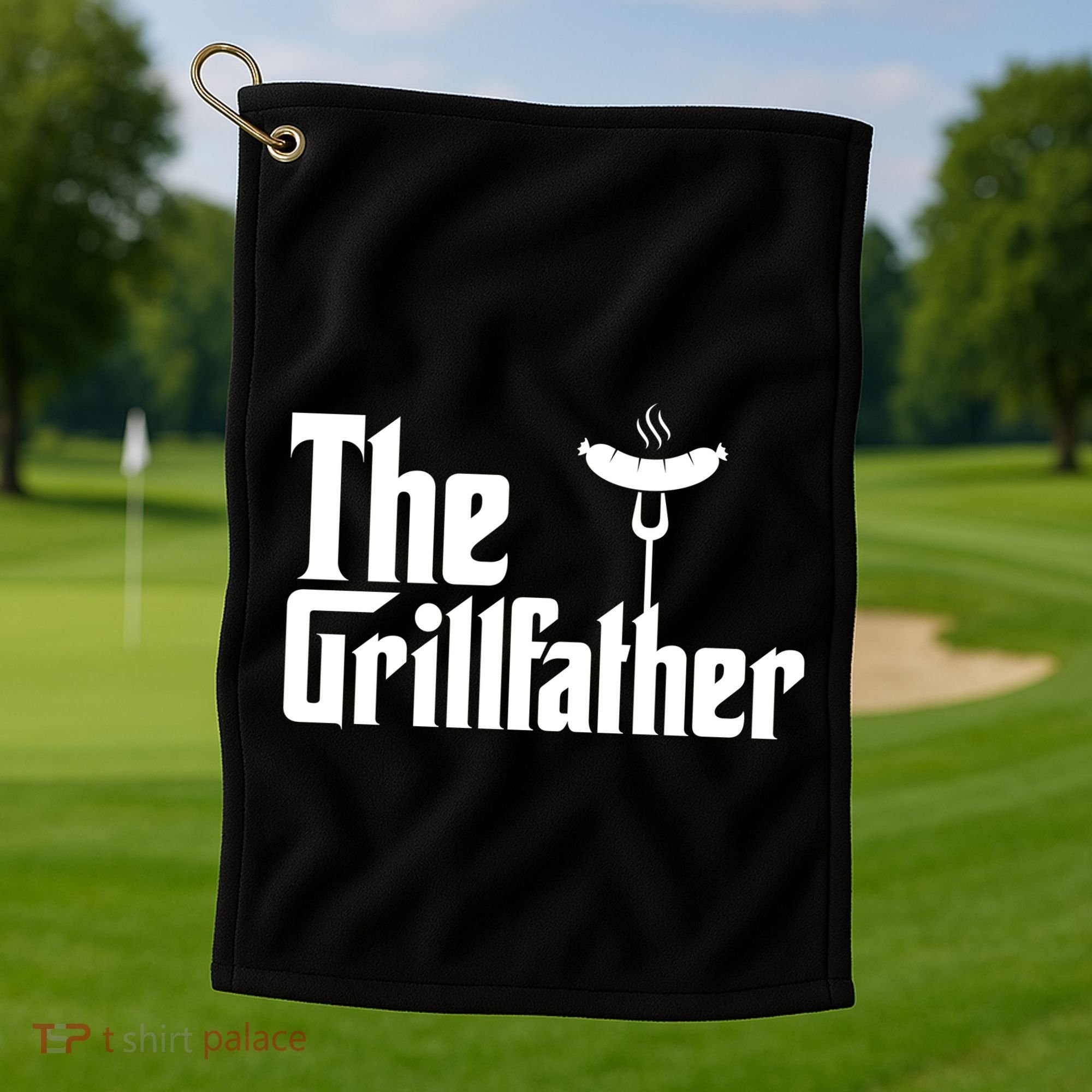 The Grillfather Father's Day Grill Golf Towel