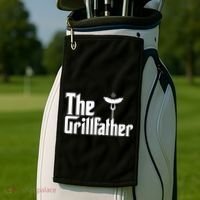 The Grillfather Father's Day Grill Golf Towel thumb 2