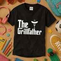 The Grillfather Father's Day Grill Kids T-Shirt thumb 3