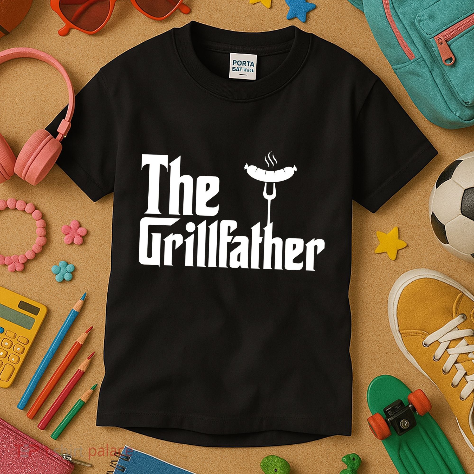 The Grillfather Father's Day Grill Kids T-Shirt