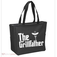 The Grillfather Father's Day Grill Tote Bag thumb 2