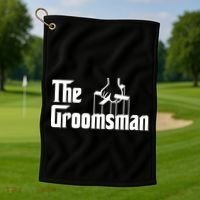 The Groomsman  Golf Towel thumb 1