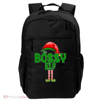 The Grumpy Elf Matching Christmas Backpack