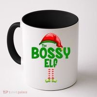 The Grumpy Elf Matching Christmas Coffee Mug thumb 0