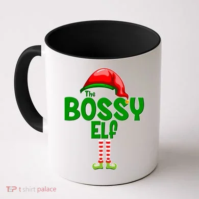 The Grumpy Elf Matching Christmas Coffee Mug
