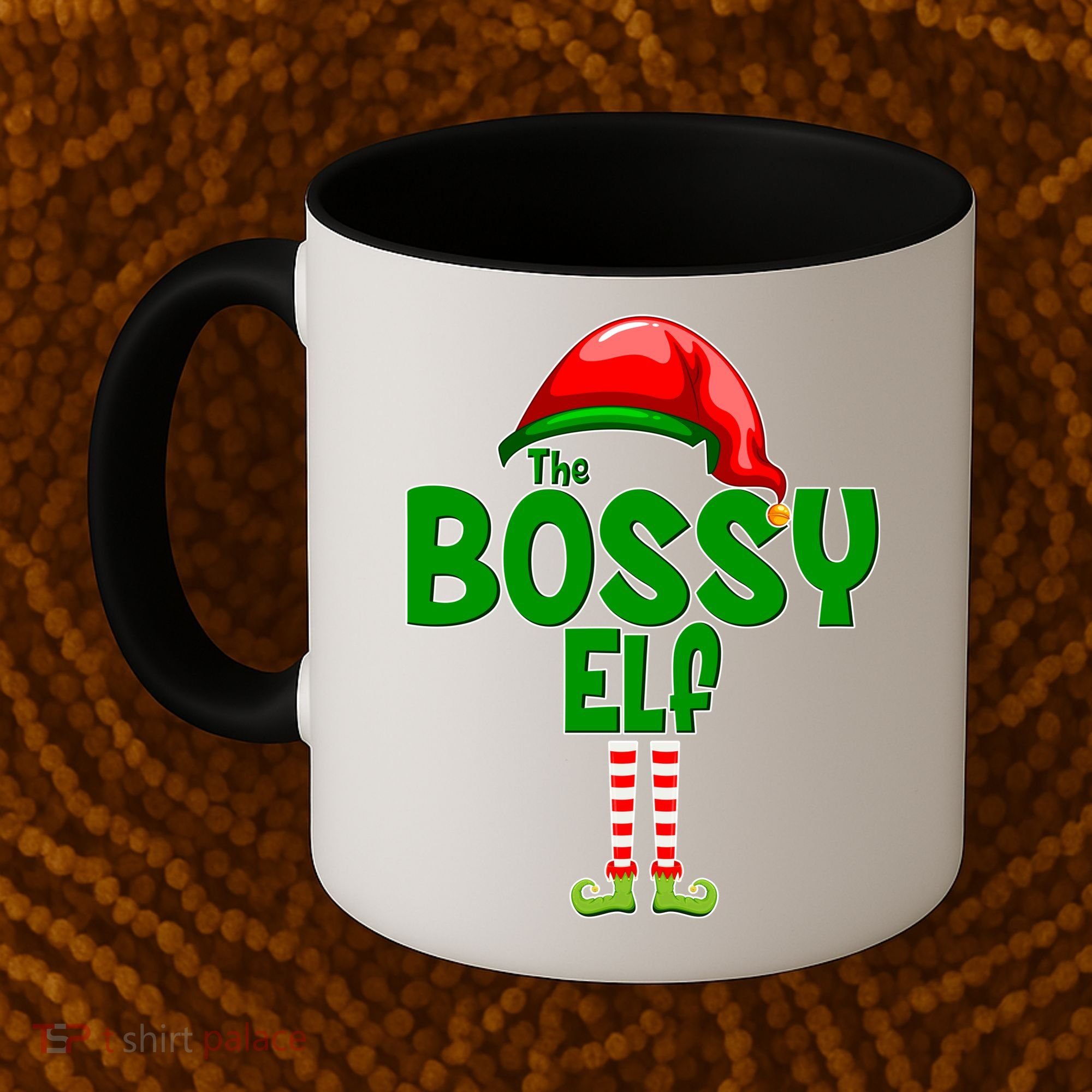 The Grumpy Elf Matching Christmas Coffee Mug