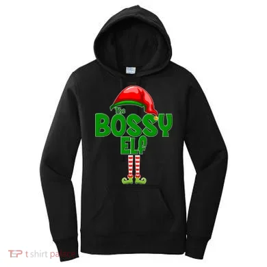 The Grumpy Elf Matching Christmas Women's Hoodie