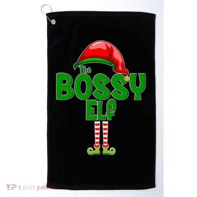 The Grumpy Elf Matching Christmas Golf Towel