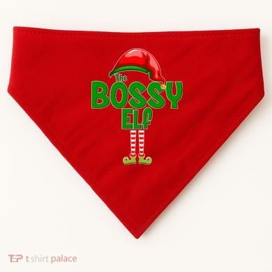 The Grumpy Elf Matching Christmas USA-Made Doggie Bandana