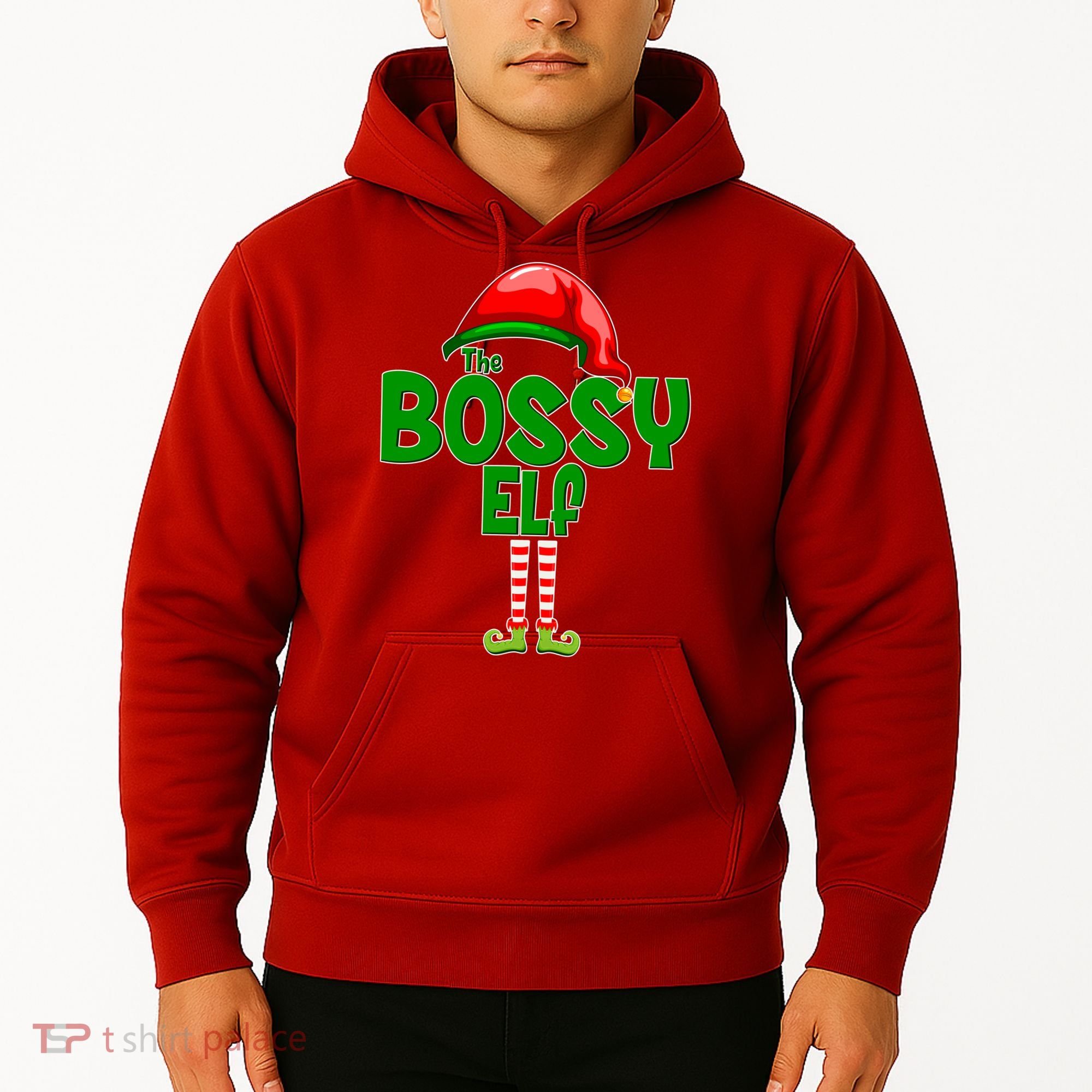 The Grumpy Elf Matching Christmas Hoodie