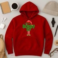 The Grumpy Elf Matching Christmas Hoodie thumb 3