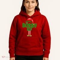 The Grumpy Elf Matching Christmas Hoodie thumb 5
