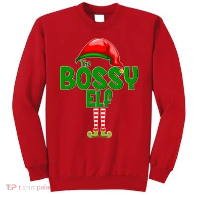 The Grumpy Elf Matching Christmas Sweatshirt