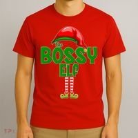 The Grumpy Elf Matching Christmas T-Shirt thumb 3