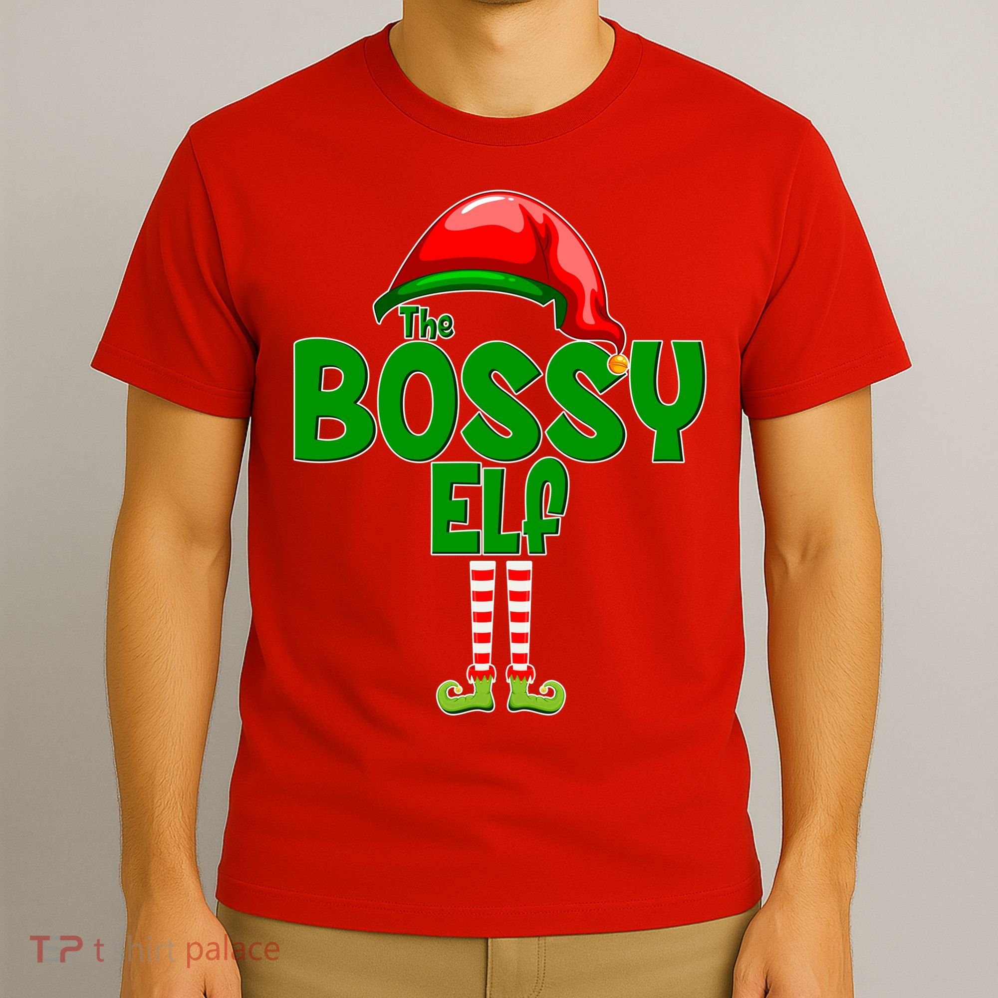 The Grumpy Elf Matching Christmas T-Shirt
