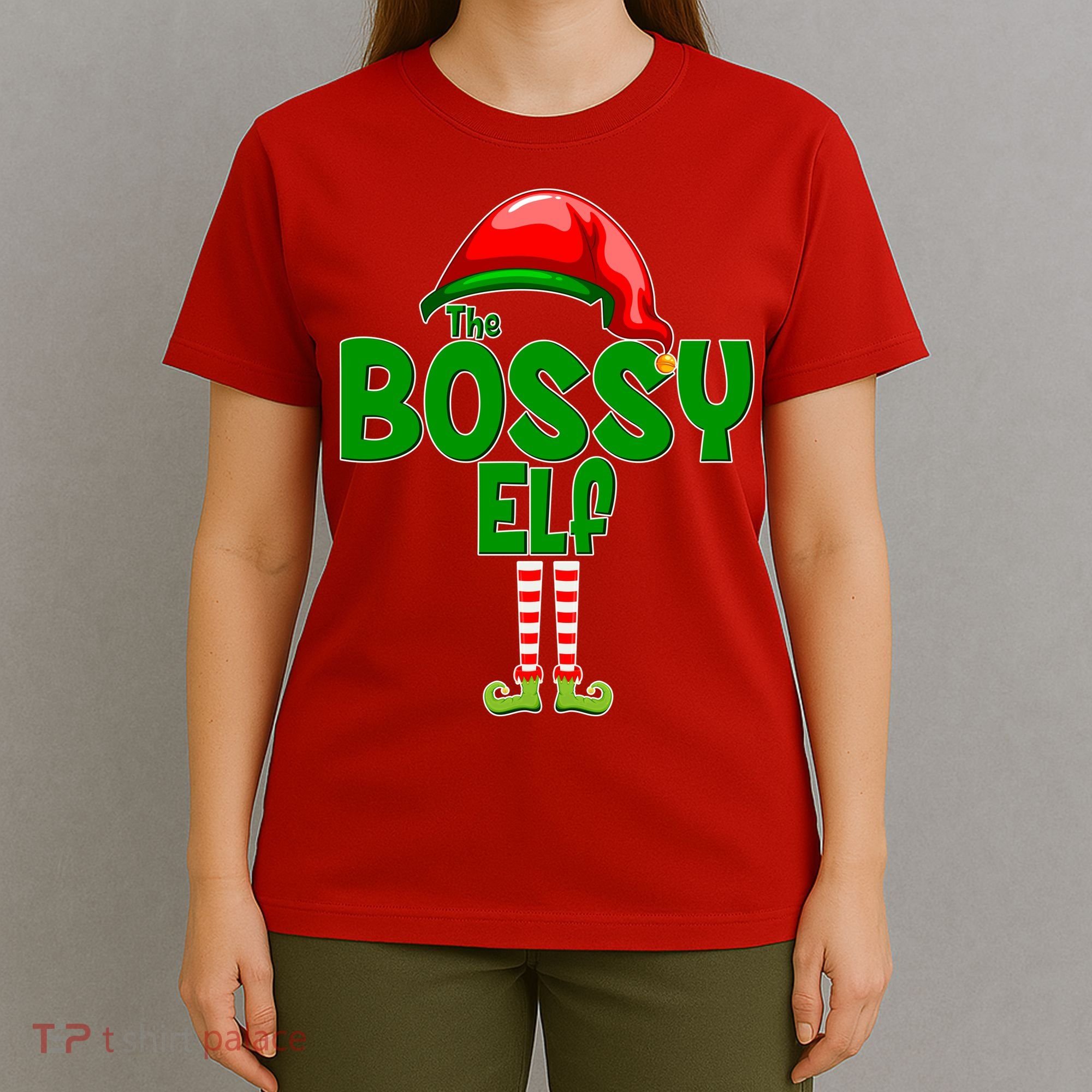 The Grumpy Elf Matching Christmas T-Shirt