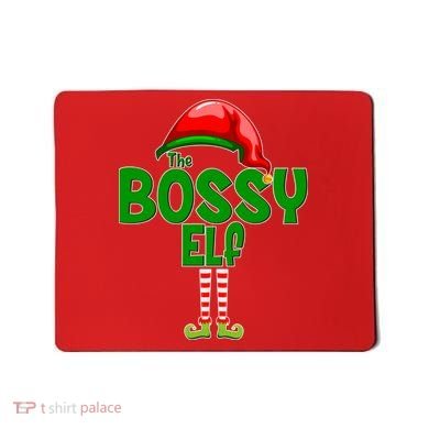 The Grumpy Elf Matching Christmas Mousepad