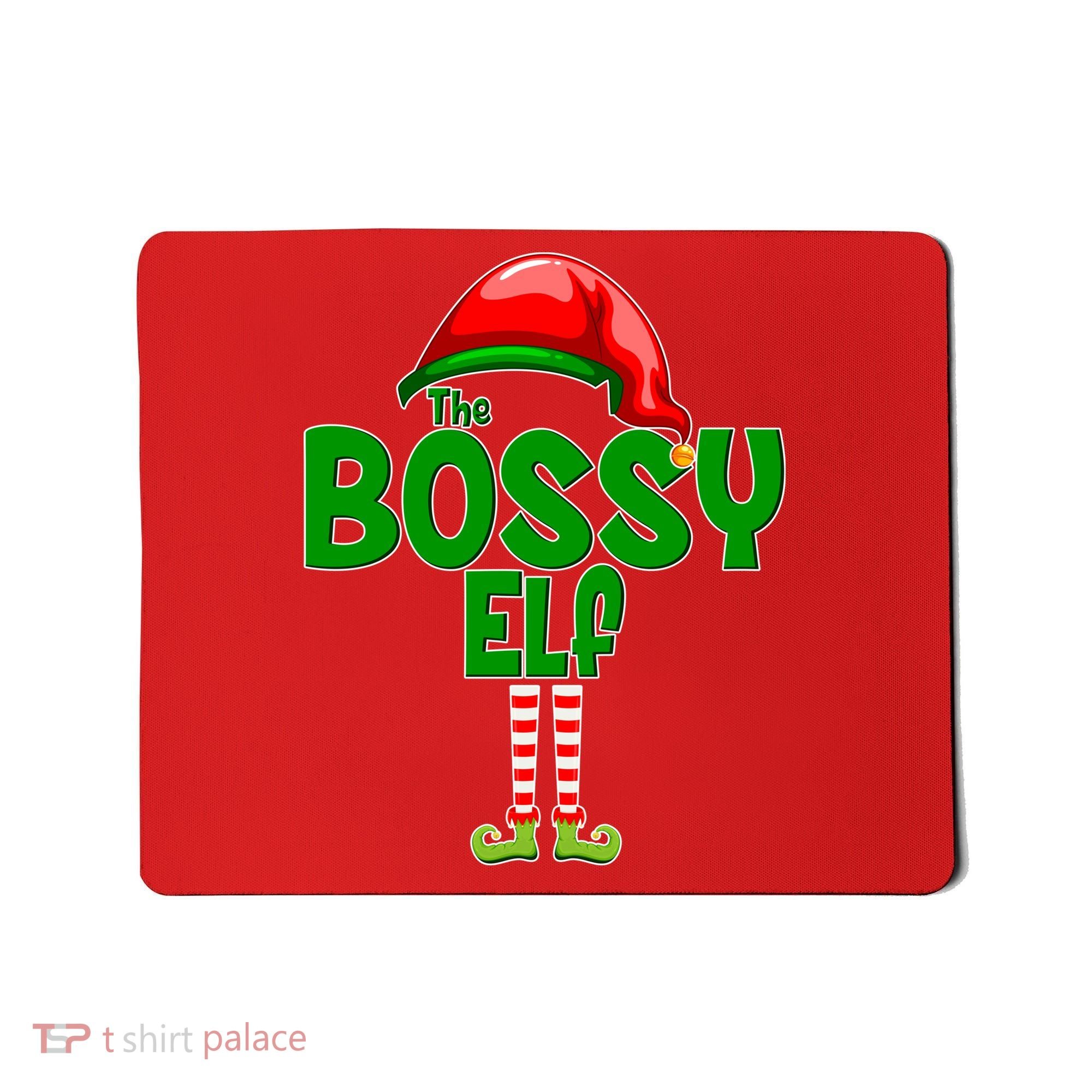 The Grumpy Elf Matching Christmas Mousepad