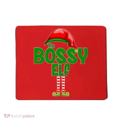 The Grumpy Elf Matching Christmas Mousepad