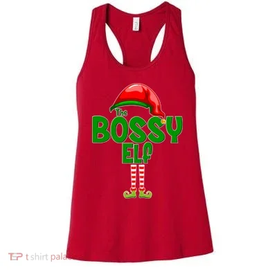 The Grumpy Elf Matching Christmas Women's Tank Top