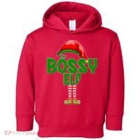 The Grumpy Elf Matching Christmas Toddler Hoodie thumb 0