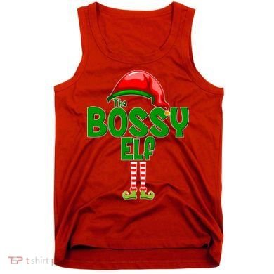 The Grumpy Elf Matching Christmas Tank Top