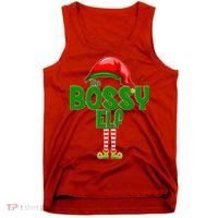 The Grumpy Elf Matching Christmas Tank Top thumb 0