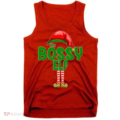The Grumpy Elf Matching Christmas Tank Top