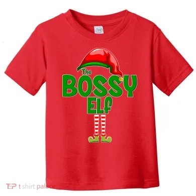 The Grumpy Elf Matching Christmas Toddler T-Shirt