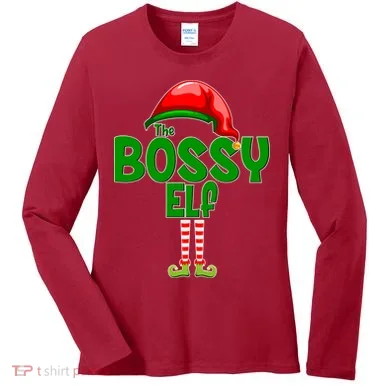 The Grumpy Elf Matching Christmas Women's Long Sleeve Shirt