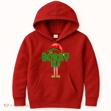 The Grumpy Elf Matching Christmas Kids Hoodie