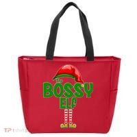 The Grumpy Elf Matching Christmas Tote Bag thumb 0