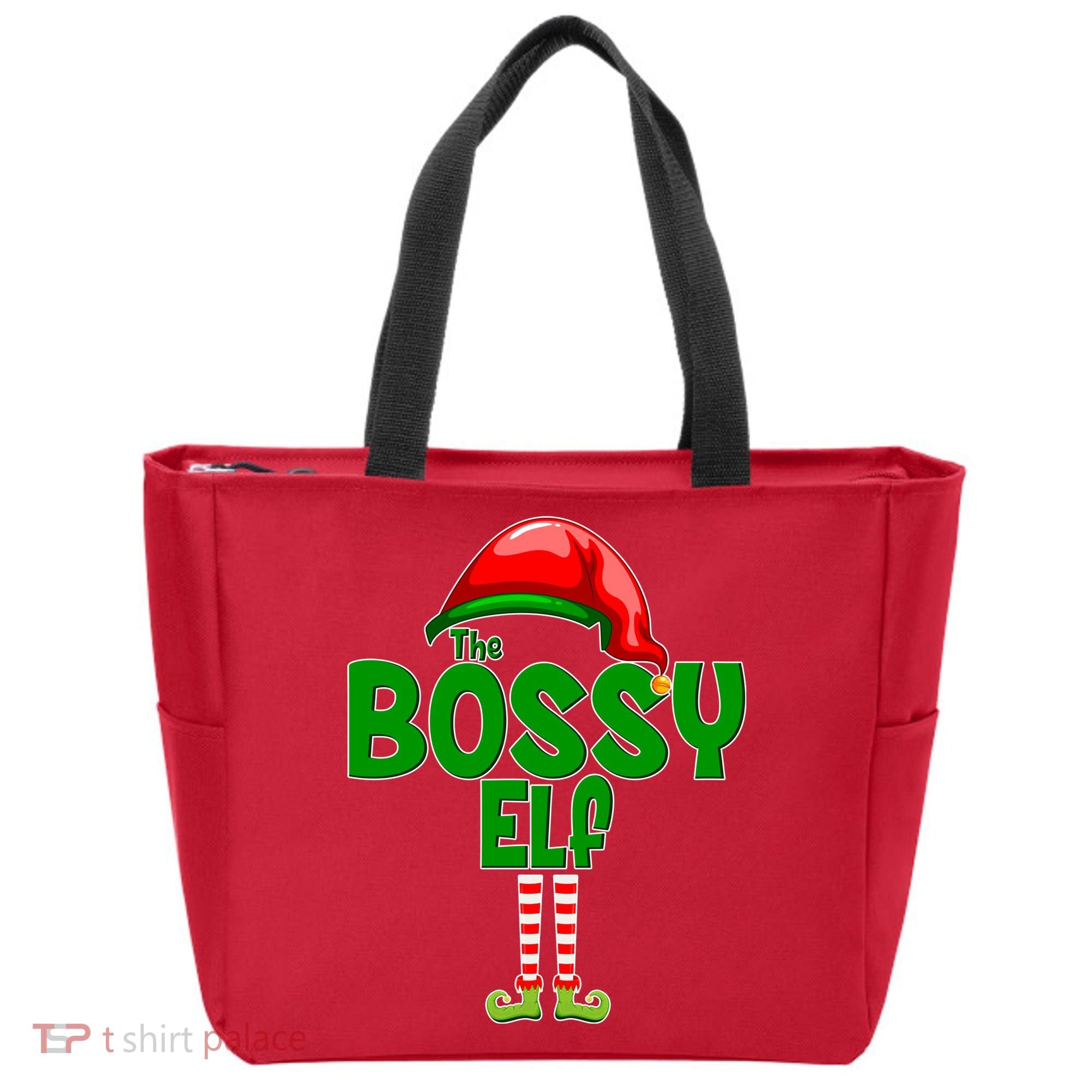 The Grumpy Elf Matching Christmas Tote Bag