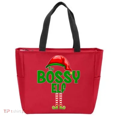 The Grumpy Elf Matching Christmas Tote Bag