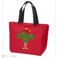 The Grumpy Elf Matching Christmas Tote Bag thumb 3
