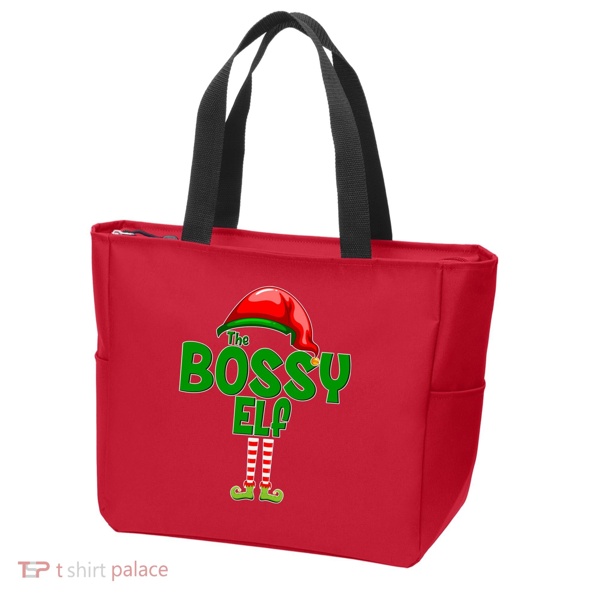 The Grumpy Elf Matching Christmas Tote Bag