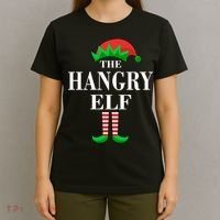 The Hangry Elf Funny Family Matching Christmas T-Shirt thumb 4
