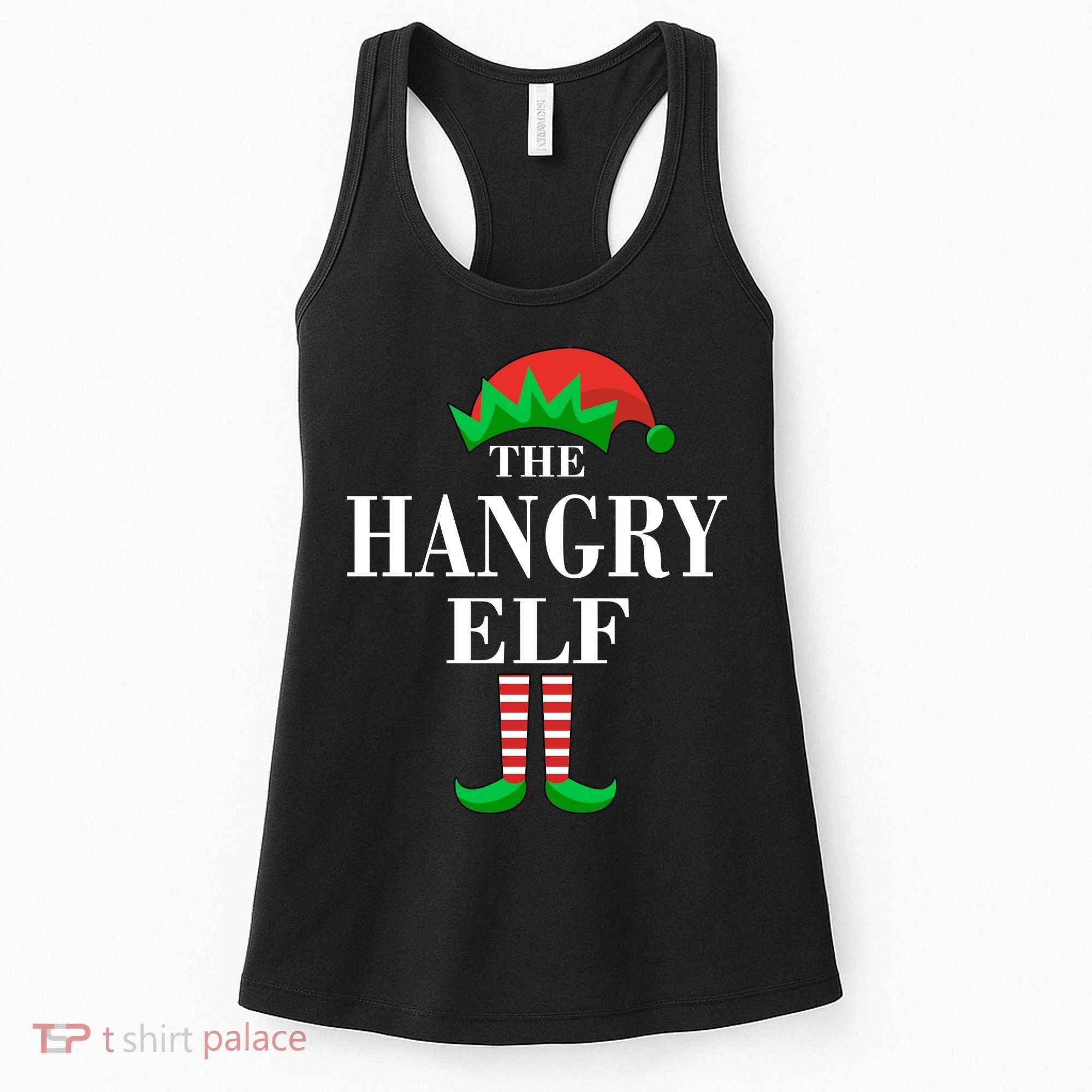 The Hangry Elf Funny Family Matching Christmas Women's Tank Top