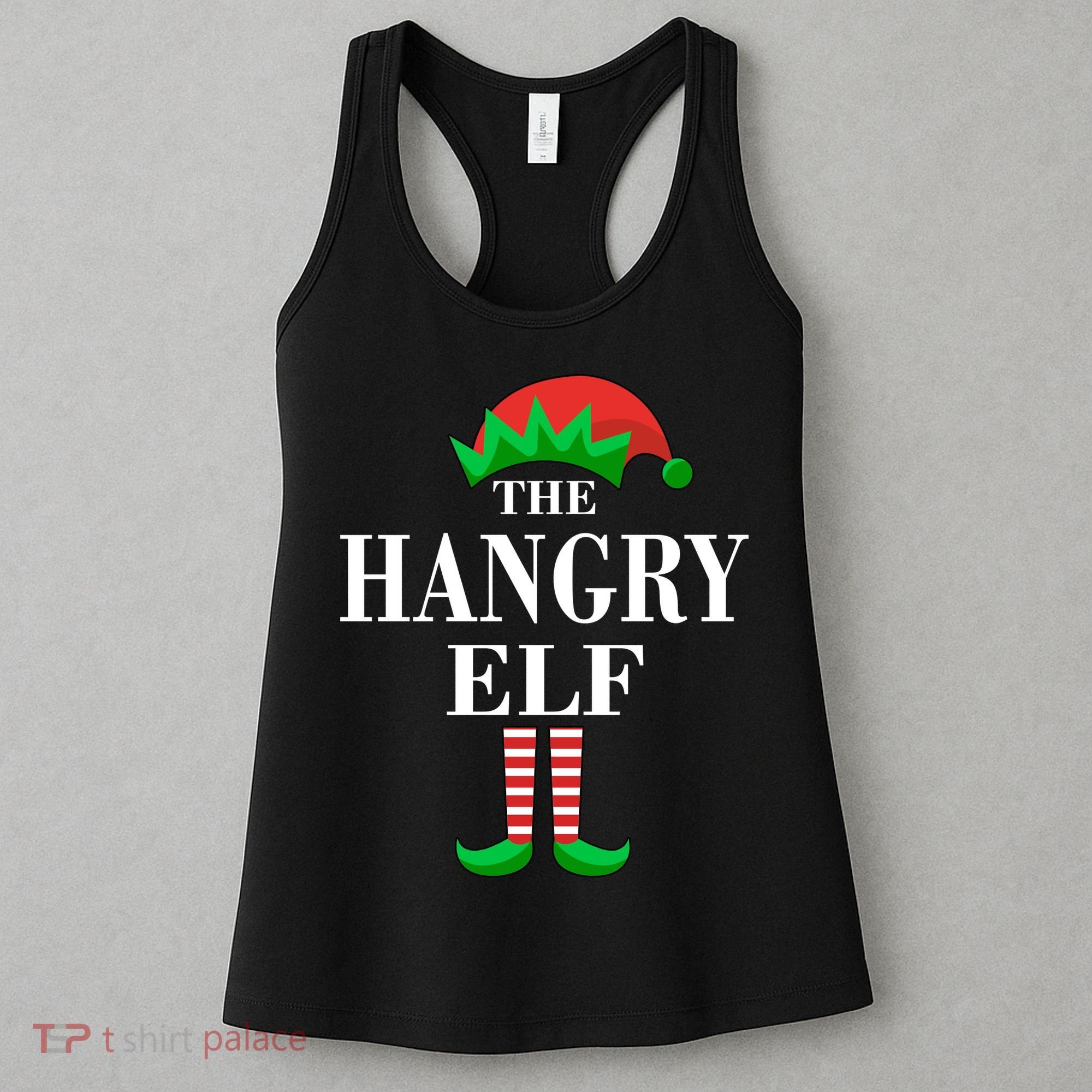 The Hangry Elf Funny Family Matching Christmas Women's Tank Top