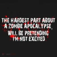 The Hardest Part About The Zombie Apocalypse Ornament thumb 1