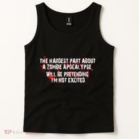 The Hardest Part About The Zombie Apocalypse Tank Top thumb 2
