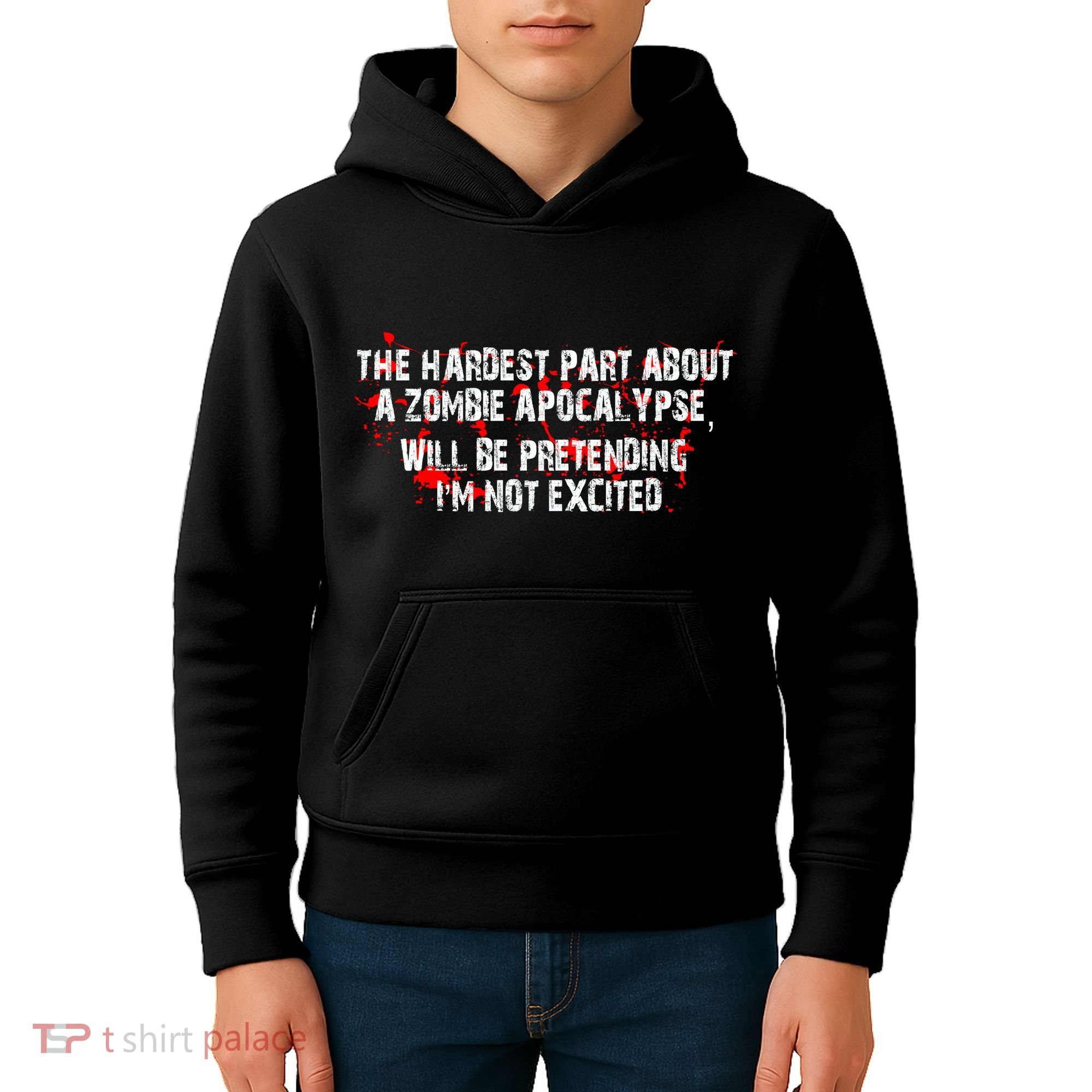The Hardest Part About The Zombie Apocalypse Kids Hoodie