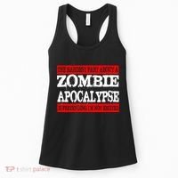 The Hardest Part About The Zombie Apocalypse Is Pretending I'm Not Excited Women's Tank Top thumb 0