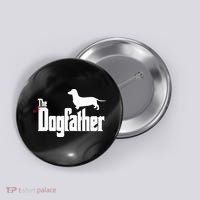 The Hot Dog DogFather Button thumb 0