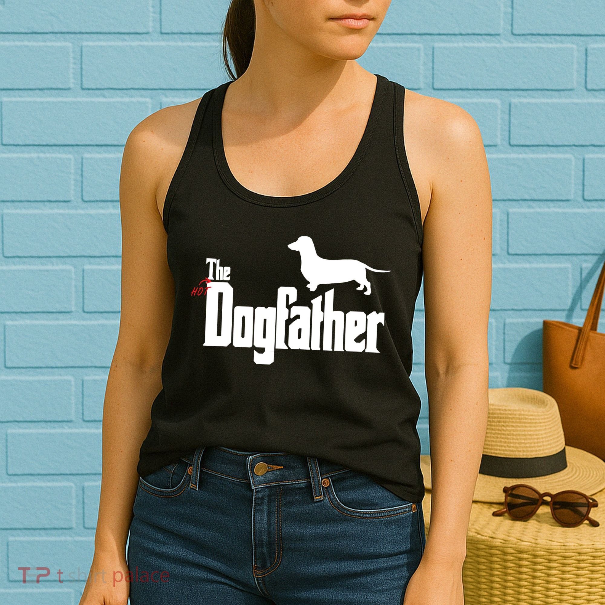 The Hot Dog DogFather Women's Tank Top