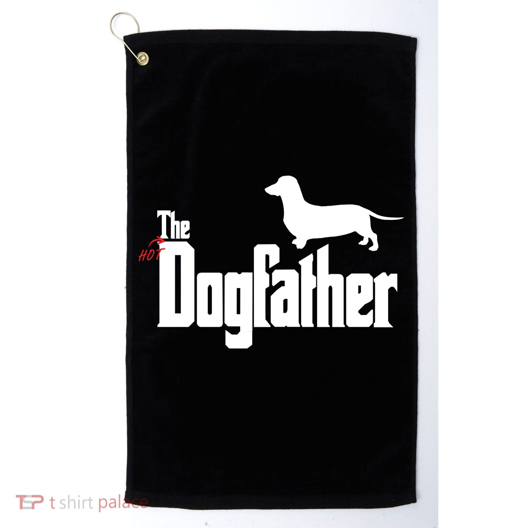 The Hot Dog DogFather Golf Towel