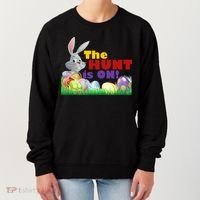 The Hunt is On! Easter Rabbit Egg Hunt Women's Sweatshirt thumb 0